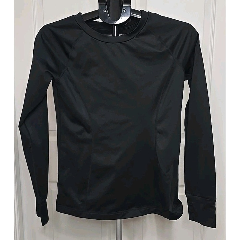 Eddie Bauer Women's Medium Hyperlayer Long-Sleeve Crew Shirt With Thumb Holes